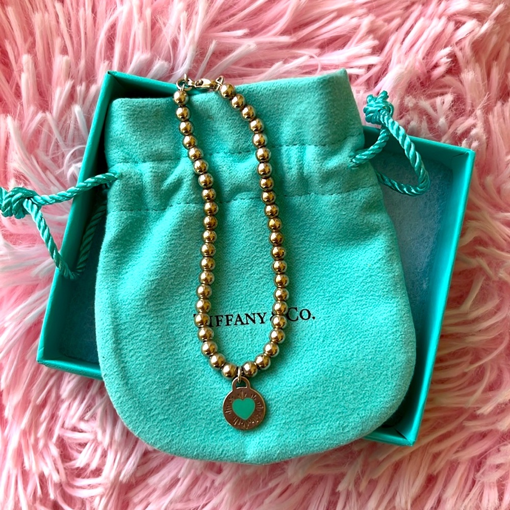 Return to Tiffany Blue Heart Charm Silver